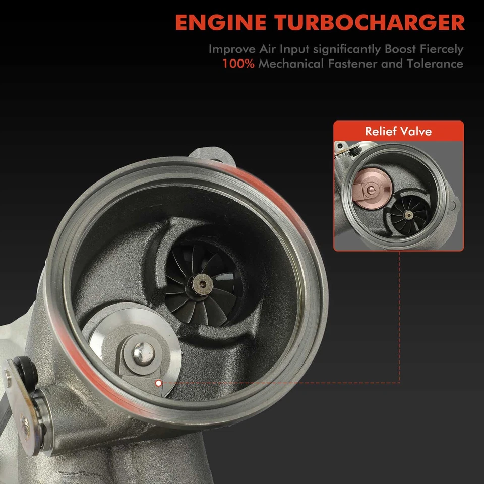 Turbocompresor para BMW 328i GT xDrive 428i Gran Coupé 528i xDrive X1 228i Z4 Foto 4 de 4