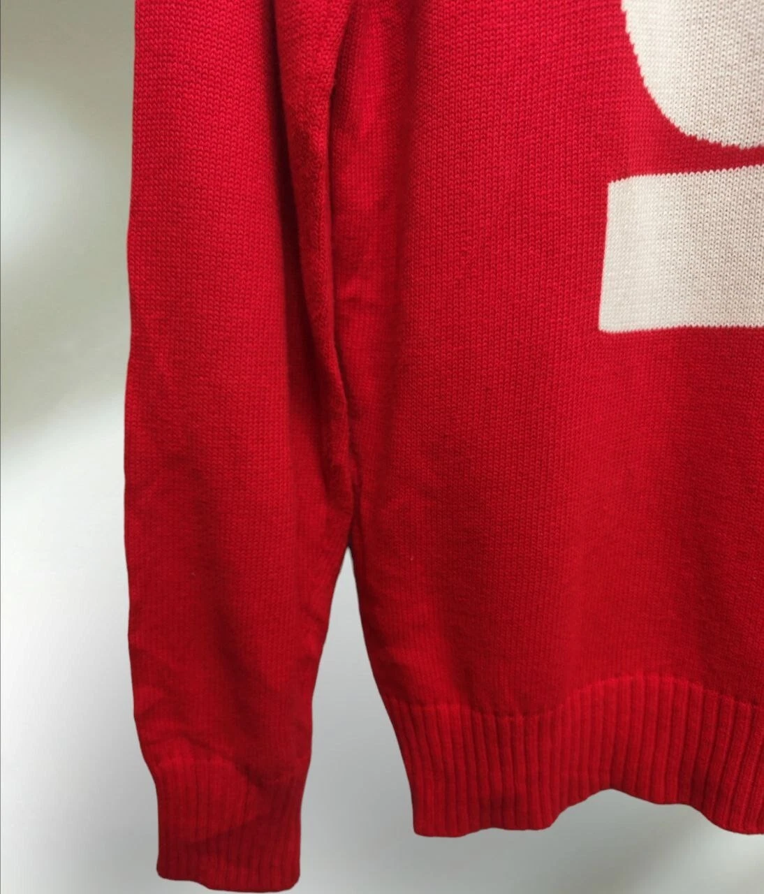 UNDERCOVER Felpa Sottocoperta Maglia Rossa Giapponese Grande Logo Taglia L