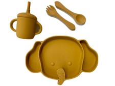 Platos para bebes baberos cubiertos accesorios regalo baby shower juego set