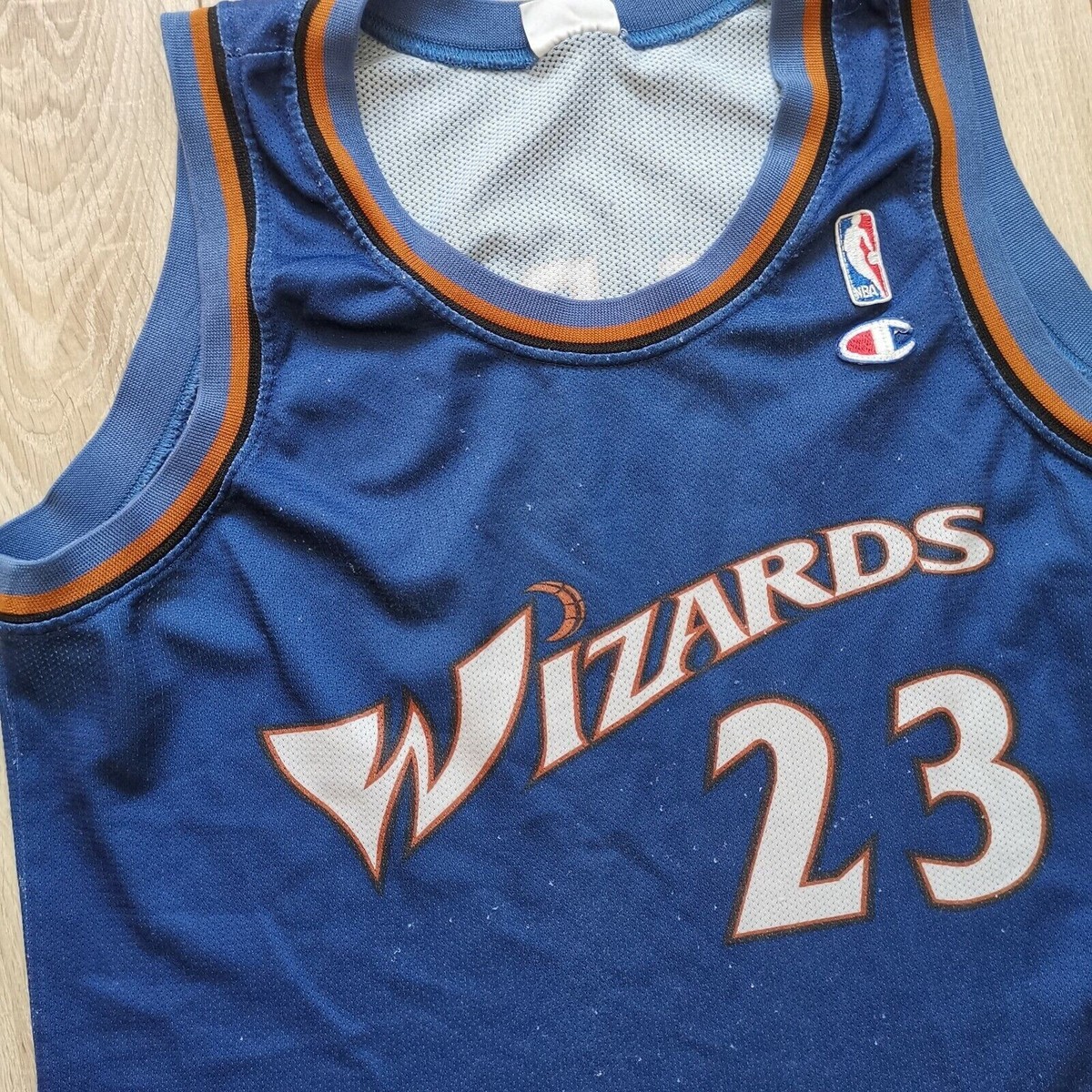 ☆美品☆ wizards23ユニフォーム NBA champion jordan New Champion MICHAEL JORDAN NBA Jersey ~ Wizards #23 ~ Size