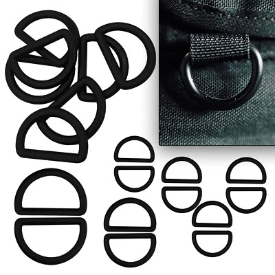 WEDDECOR 20/25/30 mm D Ringe Kunststoff Gurtband verstellbare Schnalle 10/20 Stück