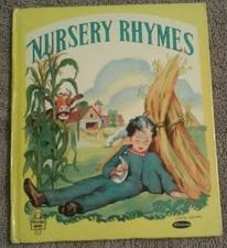 Nursery Rhymes Vintage Tell A Tale Book Louise Altson 1945