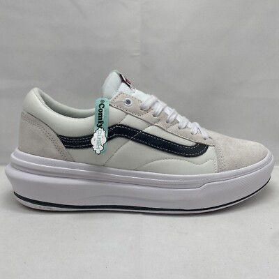 VANS Old Skool Over, Mens US Size 10 / Womens 11.5, White / Black | VN0A7Q5EWHT