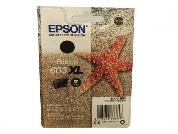 Original Epson Druckerpatrone T603 Xl Black Schwarz FüR Workforce WF-2835DWF-image