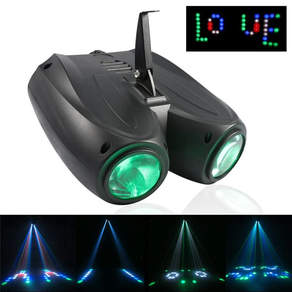 DJ Disco 128 LEDs RGBW Pattern Stage Effect Lighting Luces discoteca Efectos Bar - Image 2 of 4