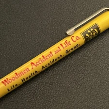 VTG Scripto Ballpoint Pen Woodmen Accident and Life Co. Rapid City Harvey Buck