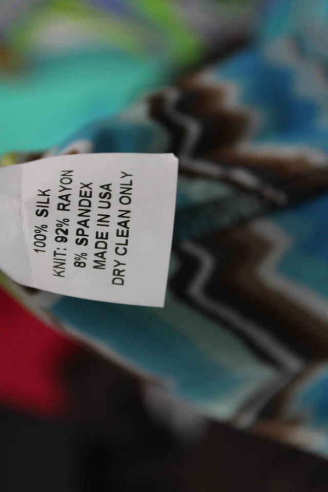 Женский черный шелковый сарафан с геометрическим узором Alice & Trixie без рукавов короткий размер S - Изображение 4 из 4