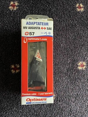Tecmate Optimate O-57 Battery Charger MV Agusta SAE Converter - FREE Shipping
