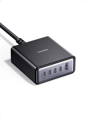 UGREEN 65W USB C Ladegerät GaN 5-Port Desktop Schnellladegerät für iPhone, - Bild 1 von 4