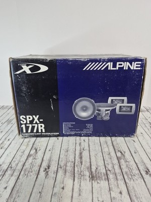 Alpine SPX-177R Type-X Component 2-Way Speaker System With Manual & Original Box
