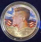 1967 Colorized Kennedy Silver Half Dollar In Capsule And Box, Nice!