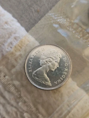 1965 CANADA SILVER PROOF  25 CENTS