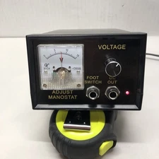 Tattoo Gun Power Supply Manostat 110 Volt w DC Out & Foot Switch Jacks China