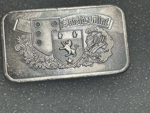 Vintage Shields Mint Commercial Bar 1 Troy oz .999 Fine Silver Bar