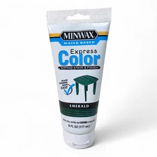 Minwax Express Color Water Based Wood Finishing Stain Emerald 6 Fl Oz