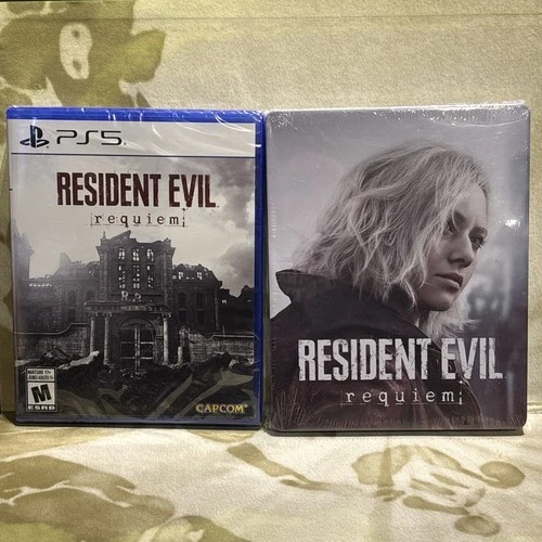 PlayStation 5 Resident Evil requiem With A Custom Steel Book! Brand New!!