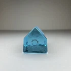 Vintage Murano Vincenzo Nason Blue Glass House Italy Paperweight With Label