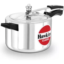 5.3 Qt. Aluminum Stove Top Pressure Cooker Silver