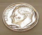 1951  Proof Impaired Dime  90% Silver  Original Luster #126 ~ 10