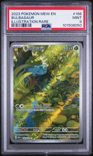Bulbasaur Illustration Rare PSA 9 Pokémon 151 SV151 Mint English