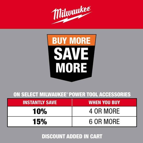 9 In. X 1/4 In. X 5/8-11 In. Grinding Wheel (type 27) | Milwaukee Use Easy To - Picture 3 of 12