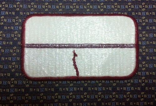 PLAIN BLANK PATCH 4"X2.25" - Picture 2 of 2