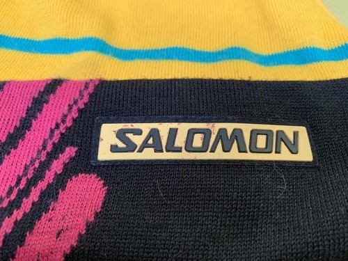 SALOMON VINTAGE WINTER SKI BEANIE WOOL HAT - Picture 2 of 5