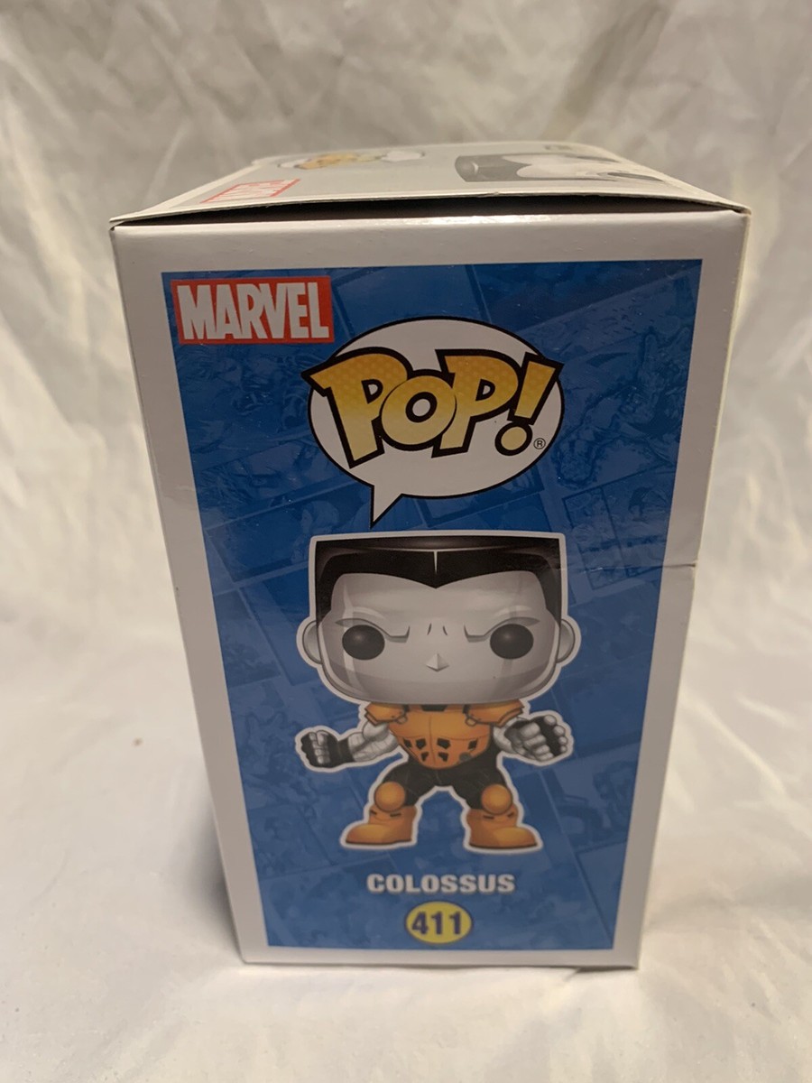 FUNKO POP CHROME COLOSSUS STAN LEE COMIKAZE EXCLUSIVE X-MEN # 411