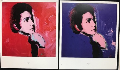 Estampe Andy Warhol VALENTINO Signée 1984 – Format 11 X 14 Inches – Excellent état