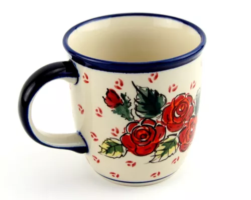 Polish Pottery Coffee Mug 12 Oz. from Zaklady Boleslawiec Poland