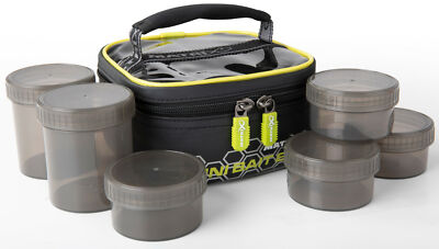 Fox Matrix Mini Bait Bag mit 6 Köderdosen 17x17x9cm - Ködertasche, Boilietasche