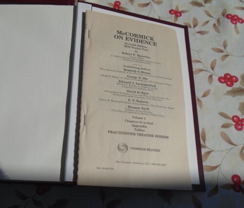 McCormick on Evidence 7th Edition 2 Volume Set by Kenneth Broun Hardcover - Picture 4 of 14