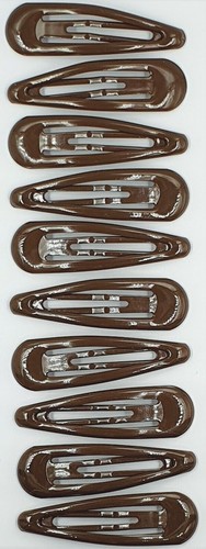 10 x Hair Clips Snap Hairpins Slides Women Girls Kids Baby School Grip Set Metal - Picture 12 of 70