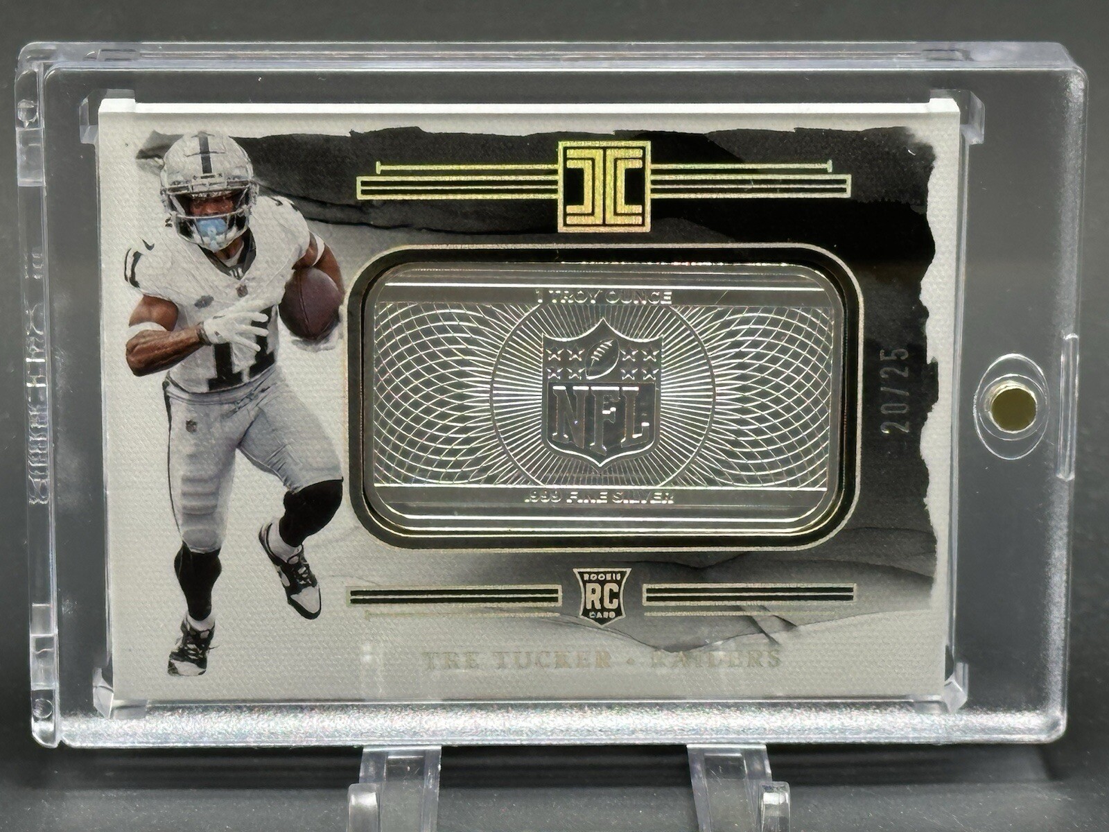 Tre Tucker Panini Impeccable Silver NFL Shield #SSTT Base