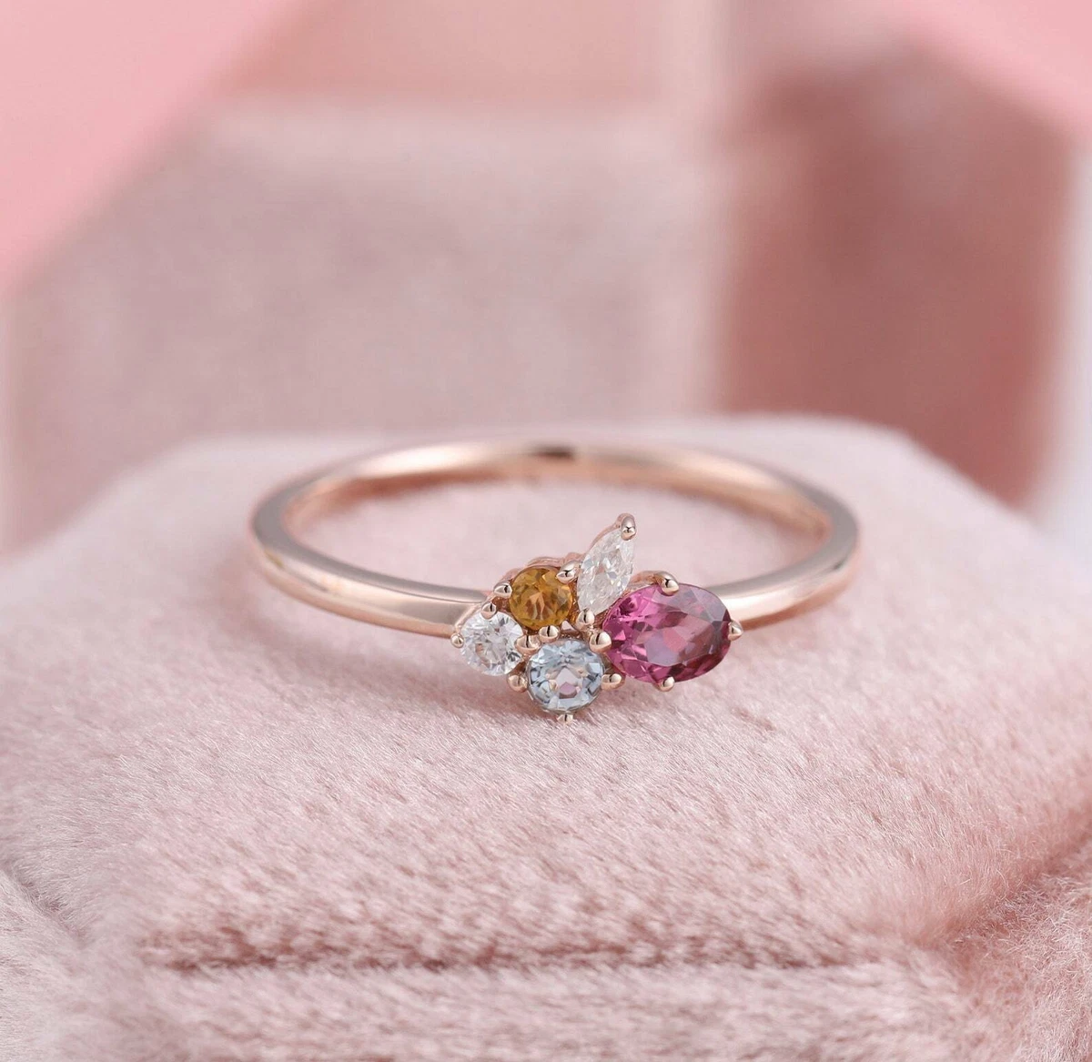Ruby hotsell aquamarine ring