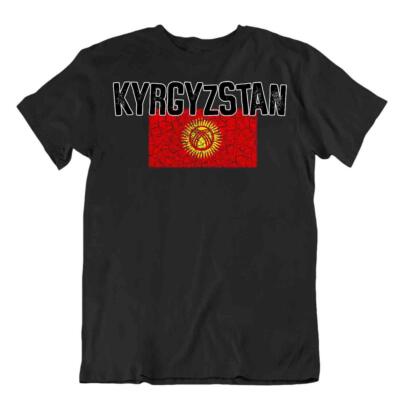 Kirgisistan Flagge T-Shirt Reise-Andenken Geschenk Patriot Tourismus Tradition