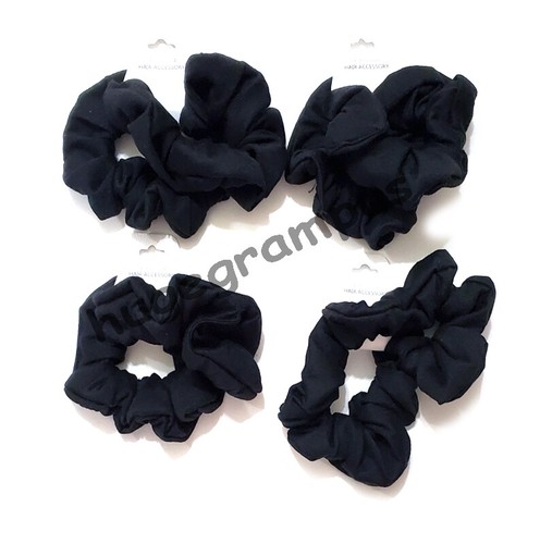 8 PCS Women Girl Hair Scrunchies Solid Elastic Hair Bands Scrunchy Rope Ties - Picture 5 of 5