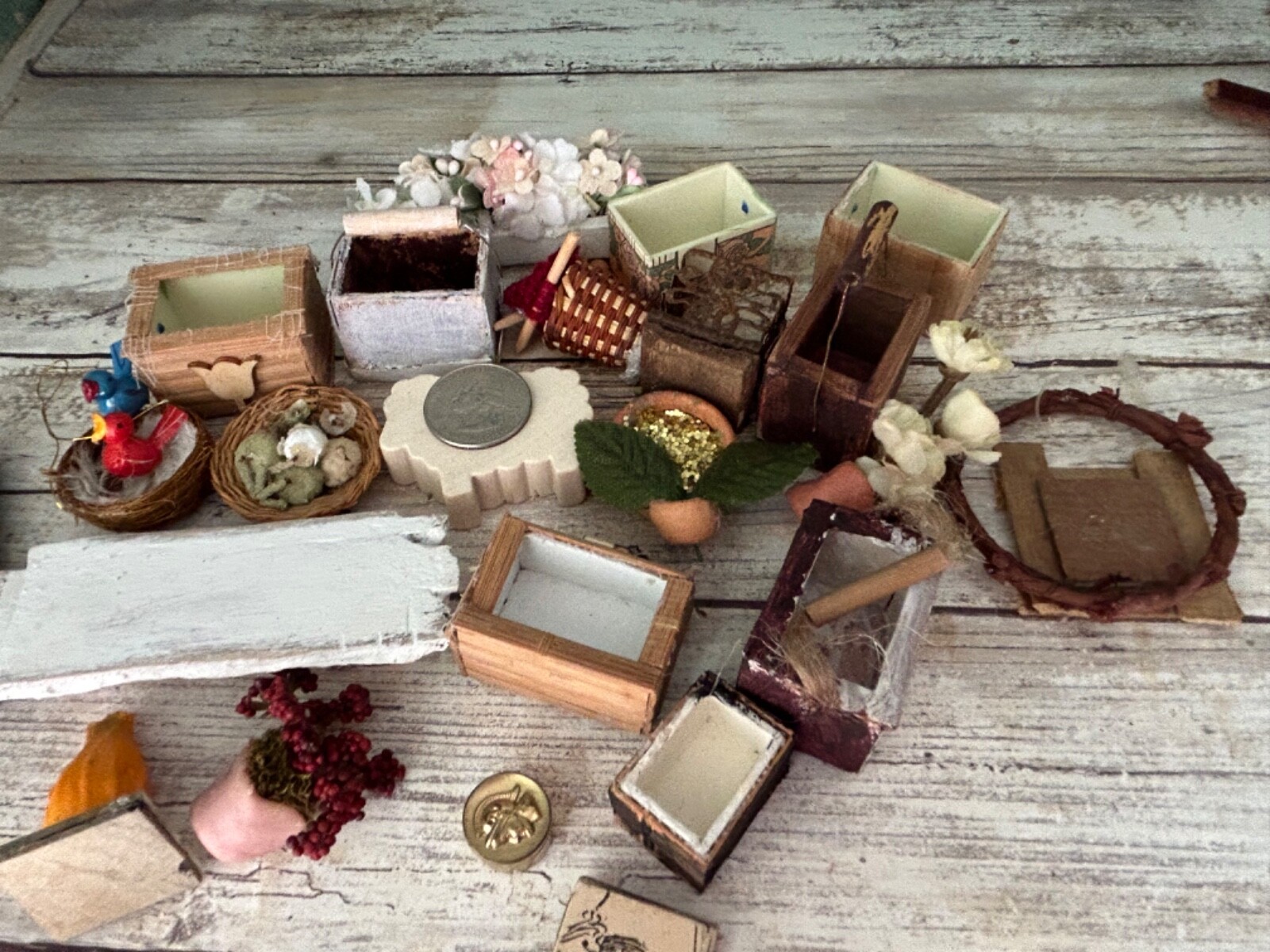 Dollhouse miniature pieces mixed lot need care eBay