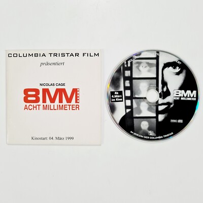 Limited Promotion RPK Disc 8MM ACHT MILLIMETER Radio Presskit CD Nicolas Cage