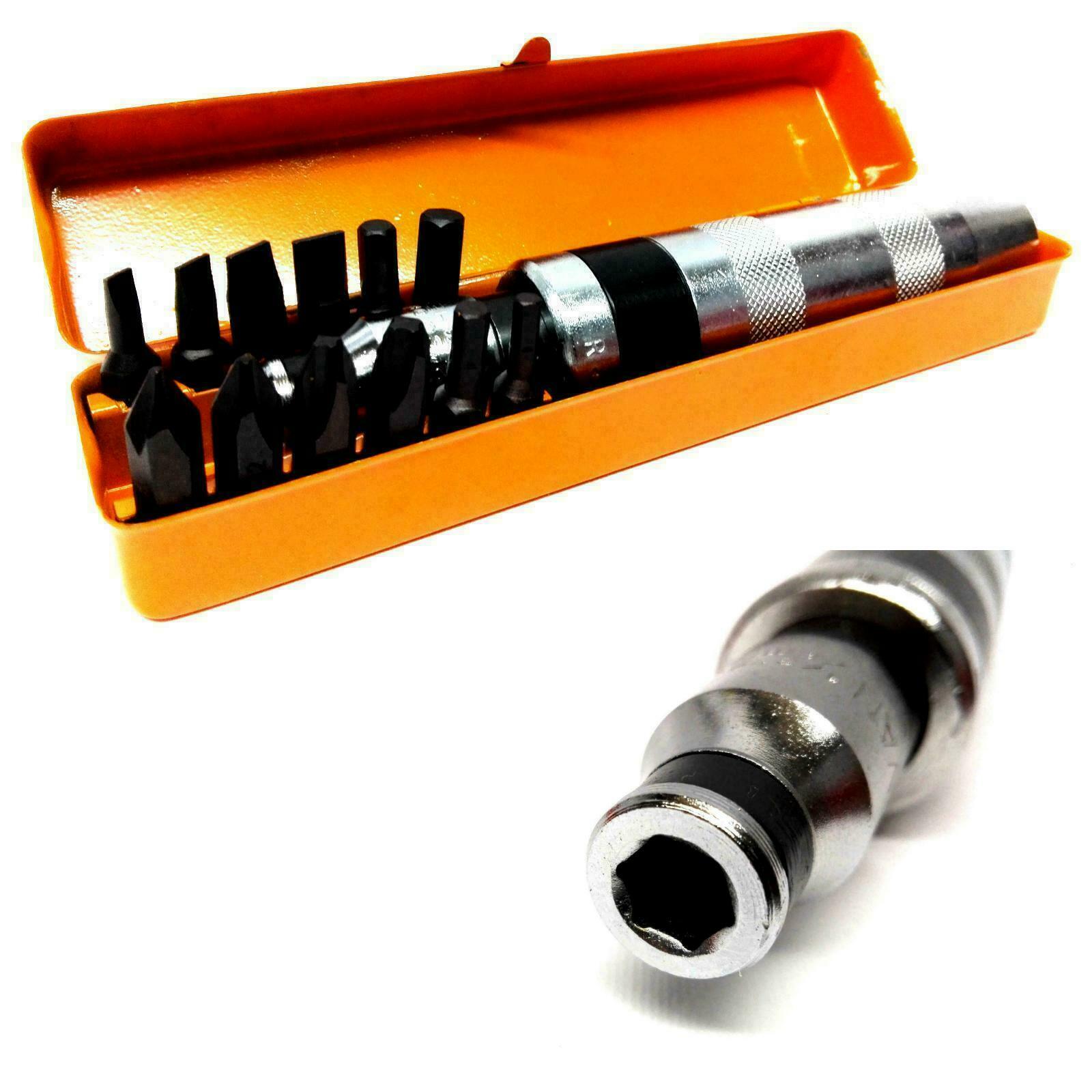 KIT GIRAVITE CACCIAVITE IMPATTO IN FERRO BATTENTE A PERCUSSIONE 13 PEZZI