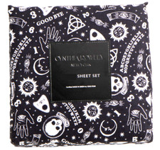 4pc Cynthia Rowley Halloween Ouija Board QUEEN Sheet Set Psychic Palm Celestial