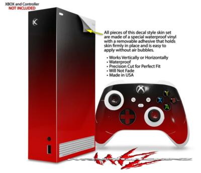 Skins XBOX Series S Console Controller Smooth Fades Red