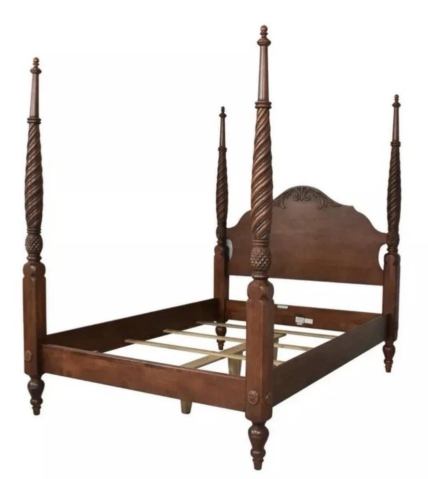 Póster cama Ethan Allen colección clásicos británicos Montego tamaño queen Foto 3 de 4