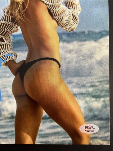 FOTO 8x10 autografo firmato GENIE BOUCHARD PSA COA TENNIS STAR HOT - Foto 4 di 5