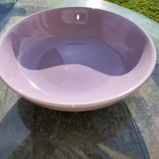 SET OF 4 Lavendar  Purple Stoneware Soup Bowl 7.5” Rose and Tulipani
