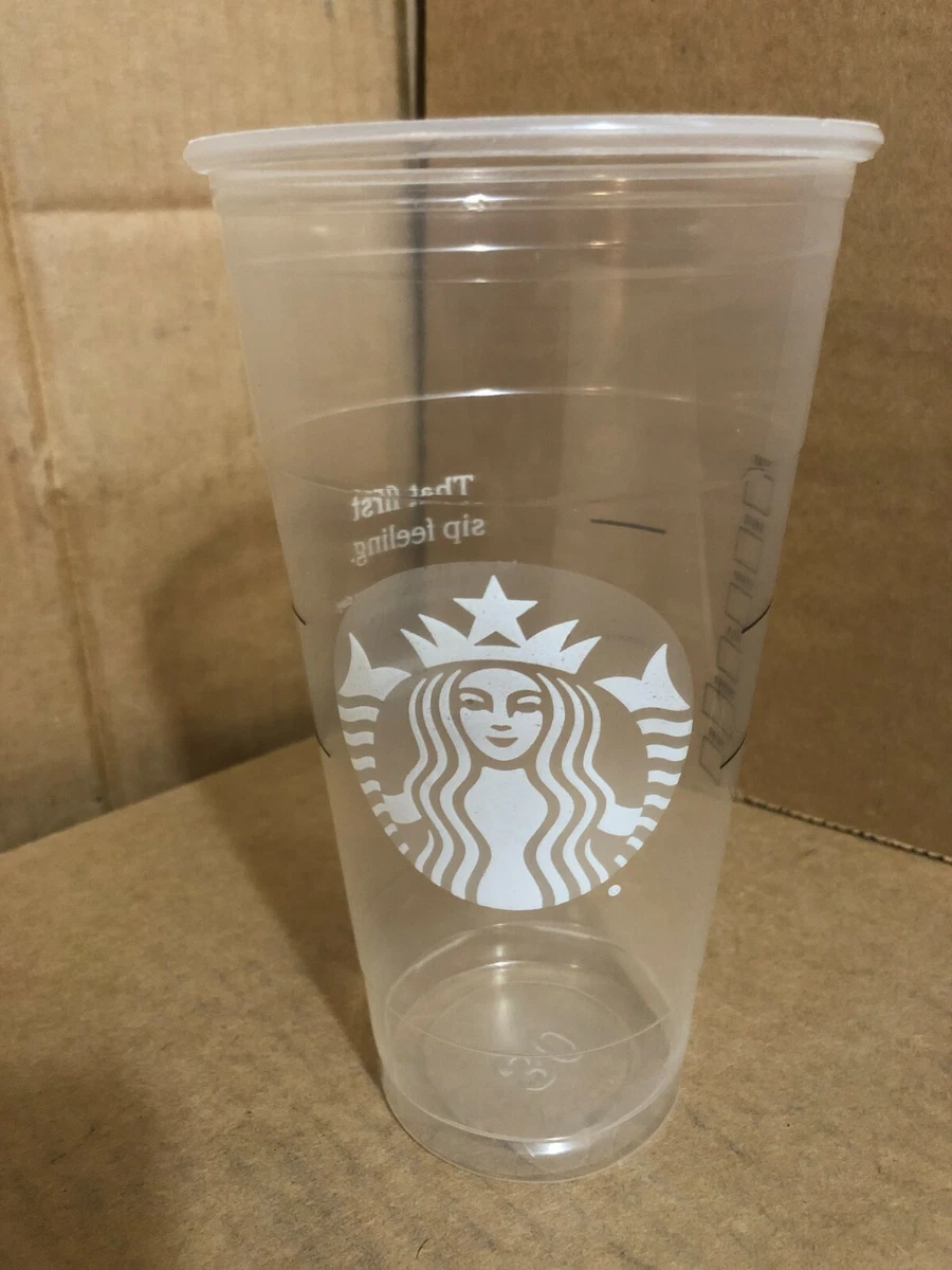 Starbucks 30 oz Cold Drink Clear Cups - Case of 10/27 count (270 cups) ~