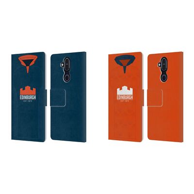 OFFICIAL EDINBURGH RUGBY 2021/22 CREST KIT LEATHER BOOK CASE FOR NOKIA PHONES