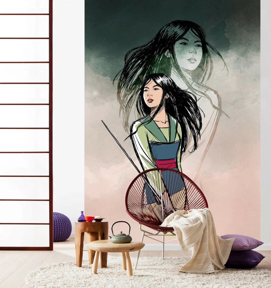 Komar Mulan Teenager Mädchen Wandtapete Fototapete 78x110 Zoll Vlies Wall Mural - Bild 3 von 4