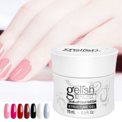 Nail Harmony Gelish UV Gel Soak-Off CLEAR Polish Structure Gel 0.5 OZ - White