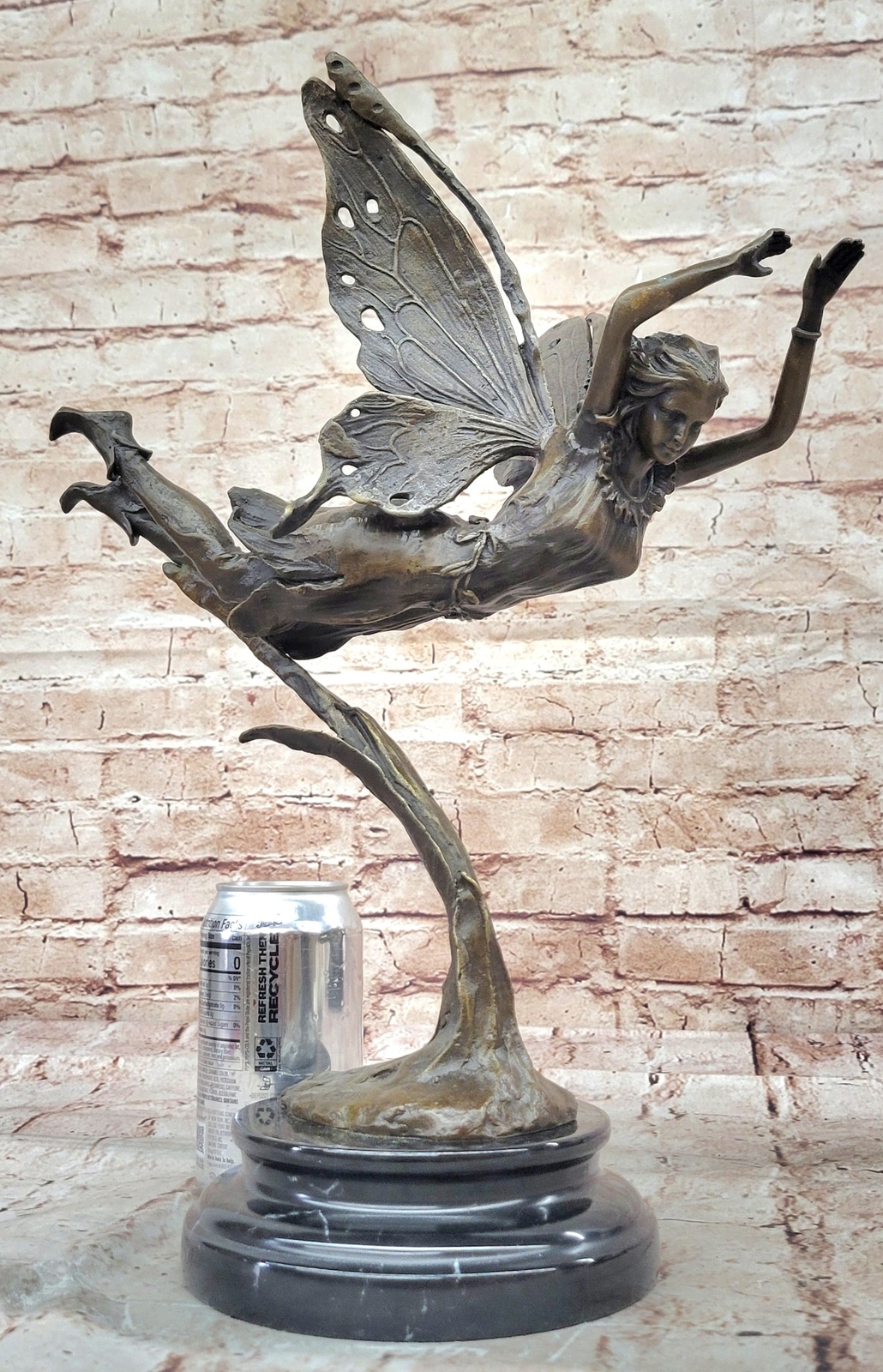 Dragonfly Elf Fairy Art Deco Style Art Nouveau Style Bronze Hot Cast Decor Sale